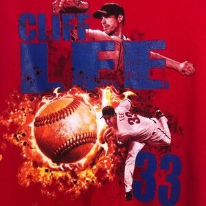 NWOT MLB Players Choice Cliff Lee Phillies Tee, XL